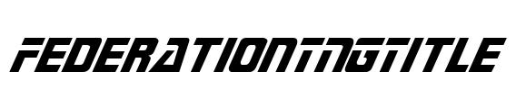 FederationTNGTitle Font Image