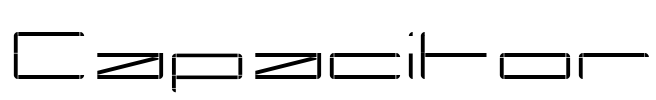 Capacitor Font Image