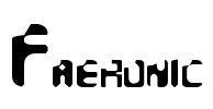 Faeronic Font Image