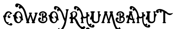 CowboyRhumbahut Font Image