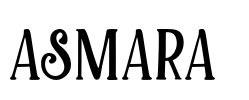 Asmara  Font Image