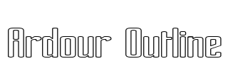 Ardour Outline Font Image