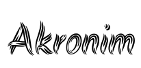 Akronim Font Image