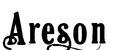 Areson Font Image