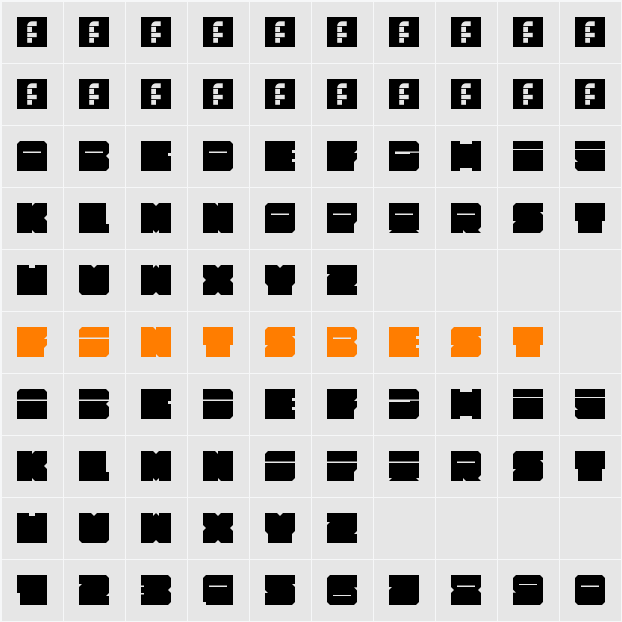 Alpha63 Character Map