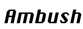 Ambush Font Image