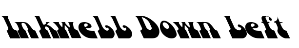 Inkwell Down Left Font Image