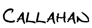 Callahan Font Image