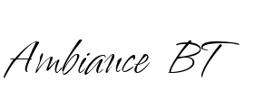 Ambiance BT Font Image