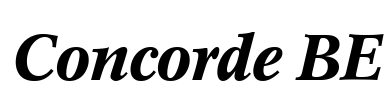 Concorde BE Font Image