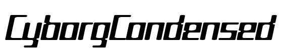 CyborgCondensed Font Image