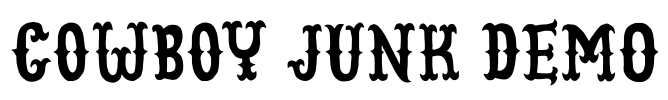 Cowboy Junk DEMO Font Image