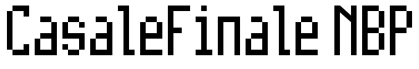 CasaleFinale NBP Font Image