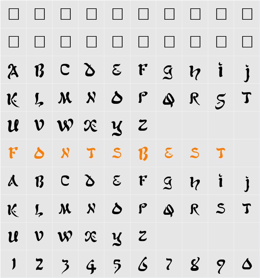 AlfredDrake Character Map