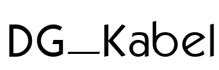 DG_Kabel Font Image