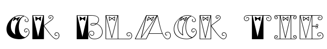 CK Black Tie Font Image