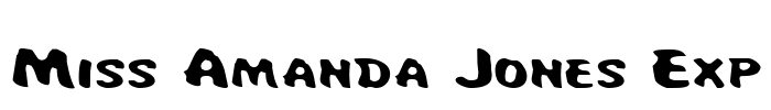 Miss Amanda Jones Exp Font Image