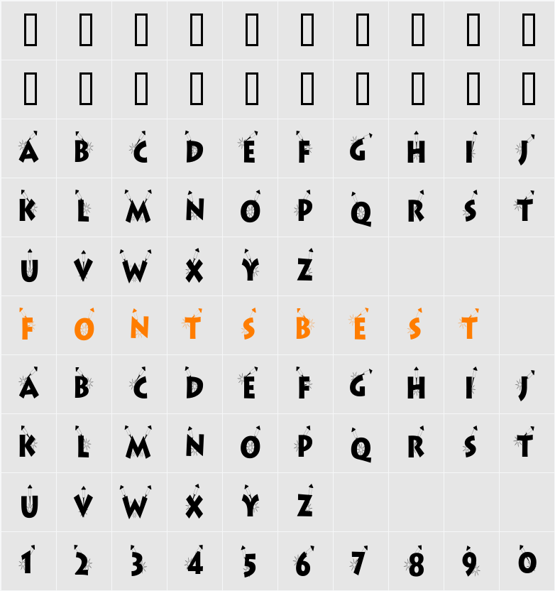 Apollo13Condensed Character Map