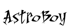 AstroBoy Font Image