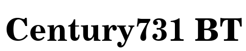 Century731 BT Font Image