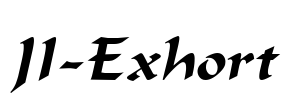 JI-Exhort Font Image