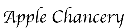 Apple Chancery Font Image