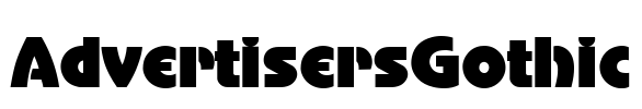 AdvertisersGothic Font Image