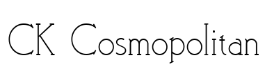 CK Cosmopolitan Font Image