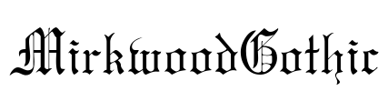 MirkwoodGothic Font Image