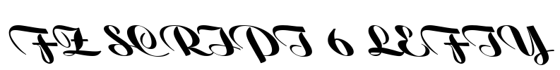 FZ SCRIPT 6 LEFTY Font Image