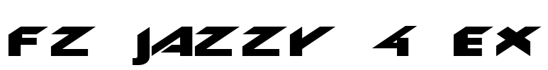 FZ JAZZY 4 EX Font Image