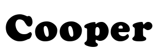 Cooper Font Image