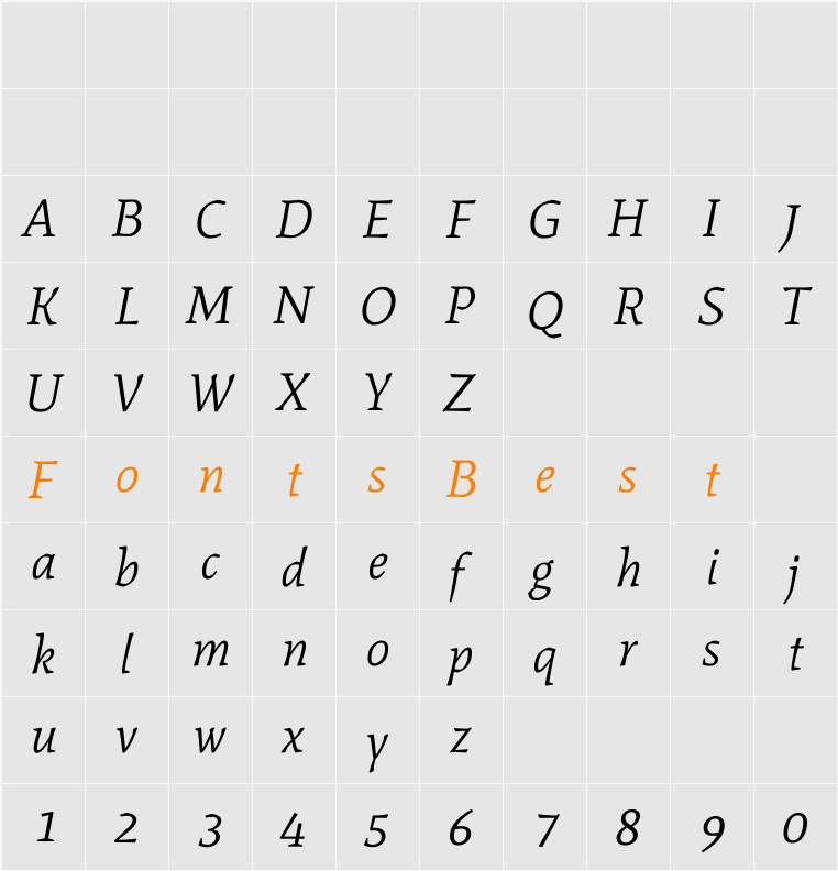 Mate Character Map