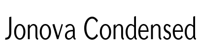 Jonova Condensed Font Image