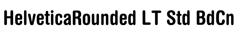 HelveticaRounded LT Std BdCn Font Image