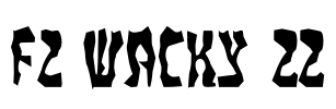 FZ WACKY 22 Font Image