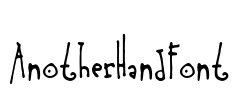 AnotherHandFont Font Image