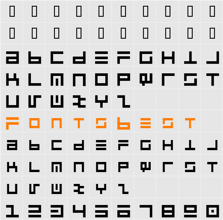 Cyberspeak Character Map