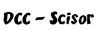 DCC - Scisor Font Image