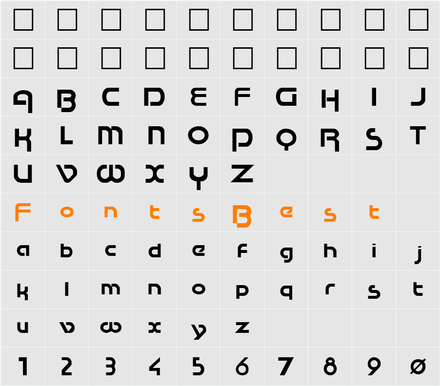 Cupertino Character Map