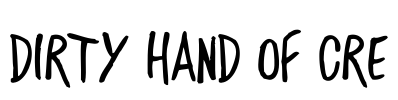 DIRTY HAND OF CRE Font Image