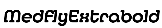 MedflyExtrabold Font Image