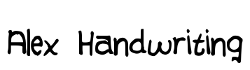 Alex Handwriting Font Image