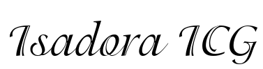 Isadora ICG Font Image