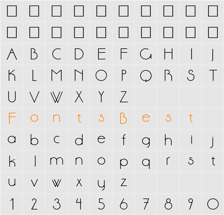 Aase Character Map