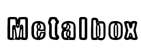 Metalbox Font Image