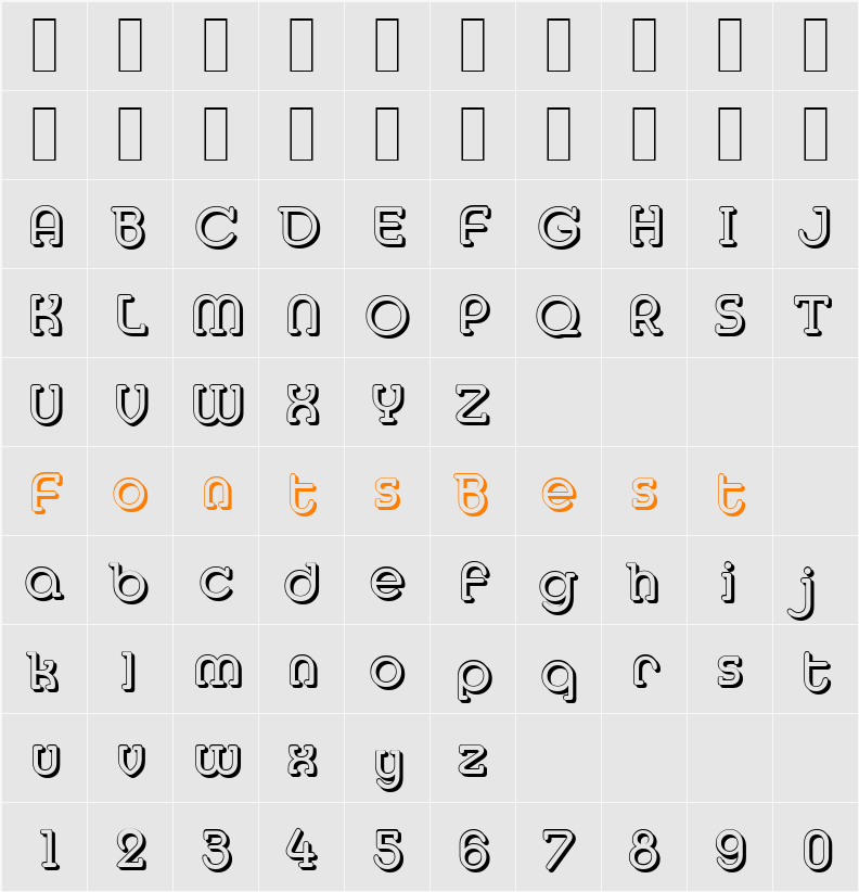 MexicoShadow Character Map