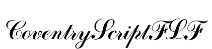 CoventryScriptFLF Font Image