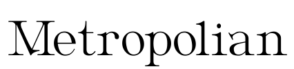 Metropolian Font Image