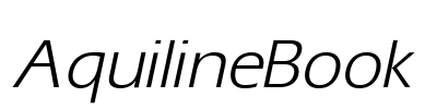 AquilineBook Font Image